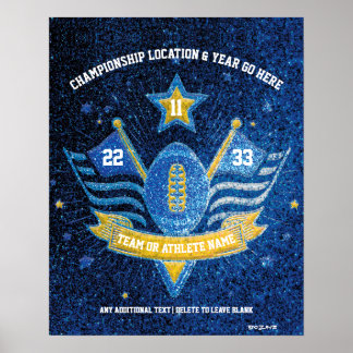 Poster Championnat de football sportif de Parties scintil