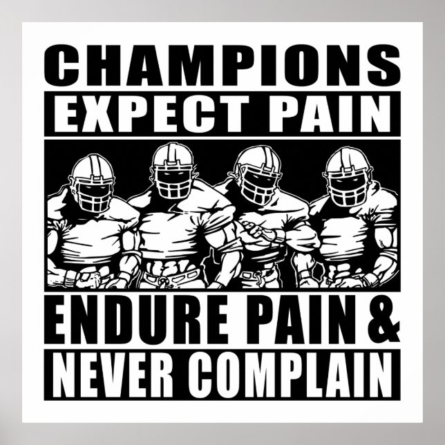 Poster Champions de football (Devant)