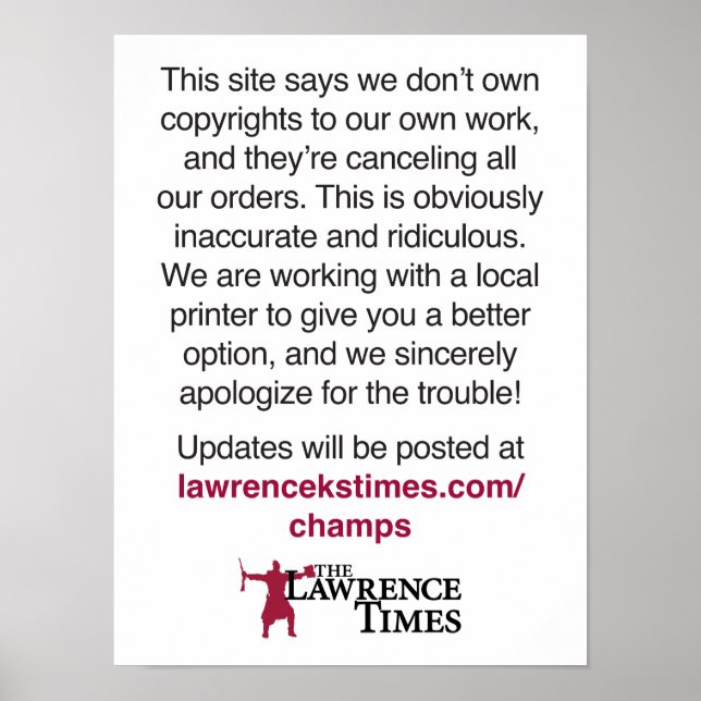 Poster Champions en effet (Devant)