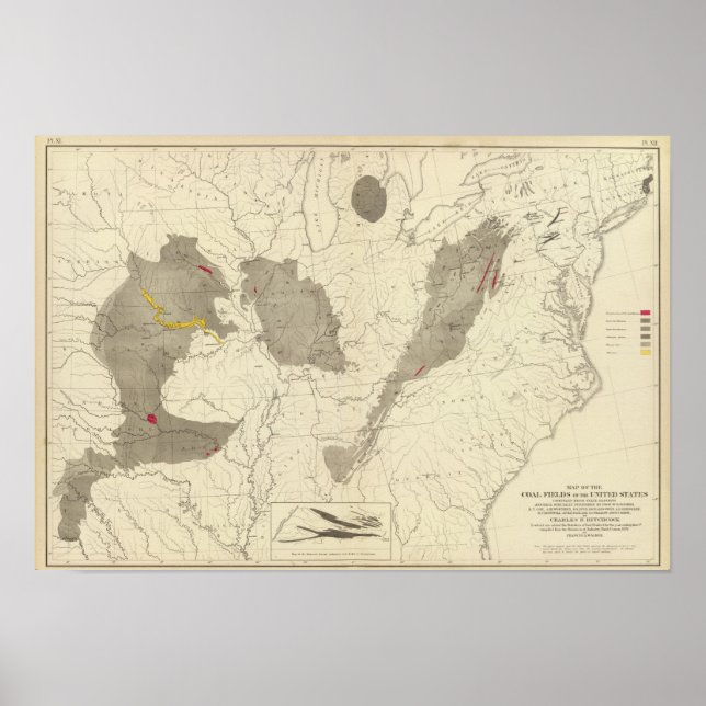 Poster Champs de charbon américains (Devant)