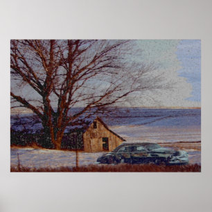 Poster Champs moissonnés