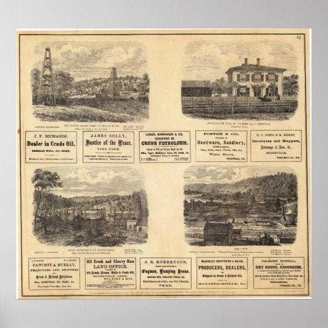 Poster Champs pétroliers, résidence (Devant)