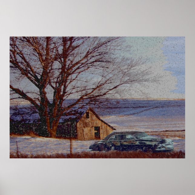 Poster Champs récoltés (Devant)