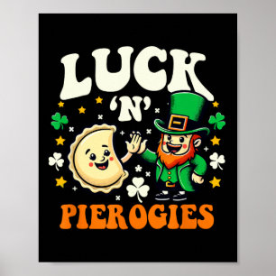 Poster Chance N Pierogies Drôle Polonais Irlandais St Pat