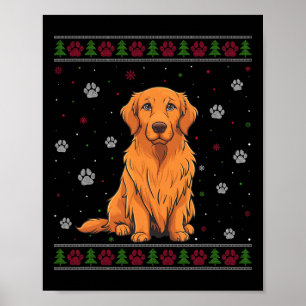 Poster Chandail de Noël Rottweiler Xmas Animal Chien L