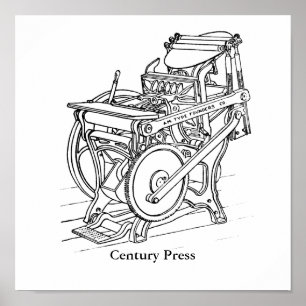 Poster - Chandler et presse à lettres de prix