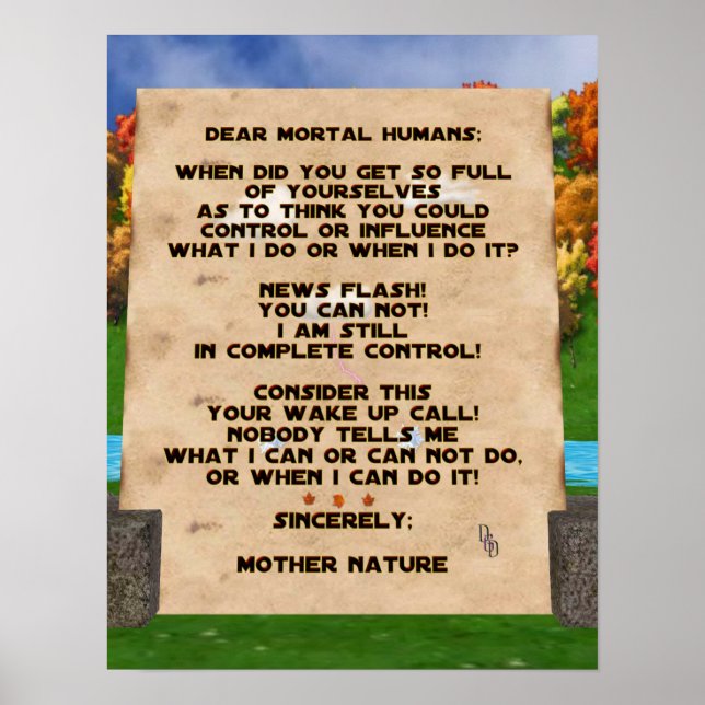 Poster Changement climatique (Devant)