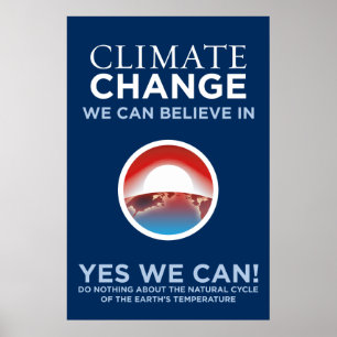 Poster Changement climatique - Oui, Obama peut parodier u