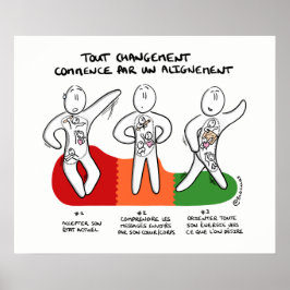 Poster "Changement commence par un alignement"