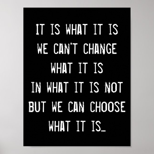 Poster Changer la sensibilisation Citation inspirante Pos (Devant)