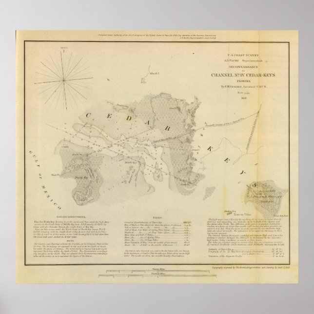 Poster Channel IV, CedarKeys, Fla (Devant)