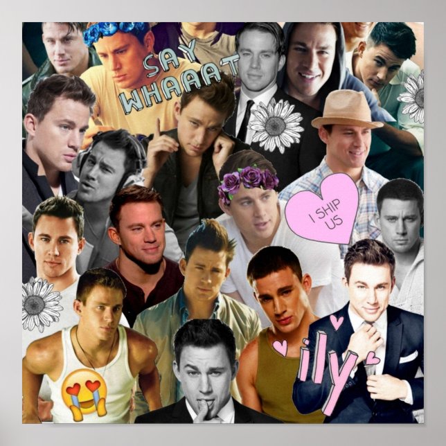Poster Channing Tatum Collage (Devant)
