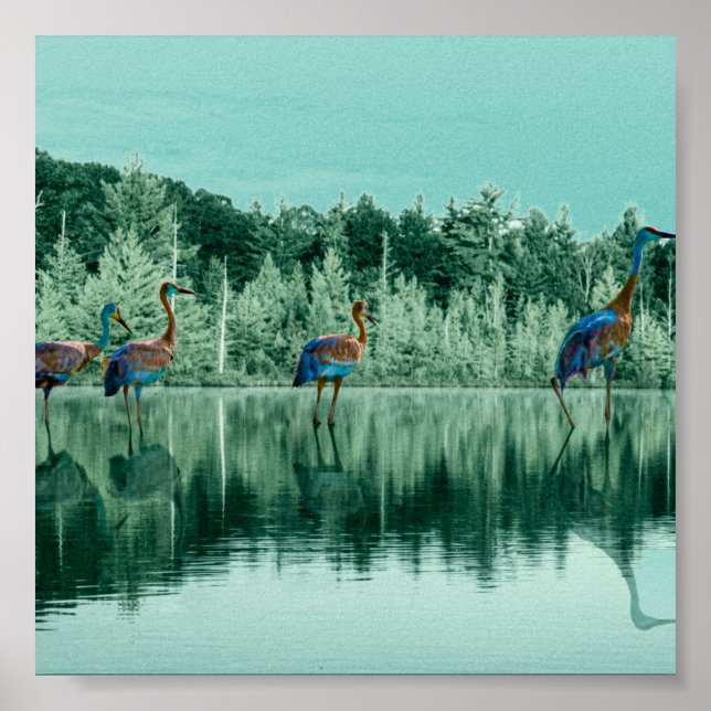 Poster Chanson D'Eau Couverture Bébé Jouer Cartes (Devant)