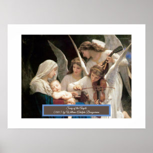 Poster Chanson des Anges Bouguereau