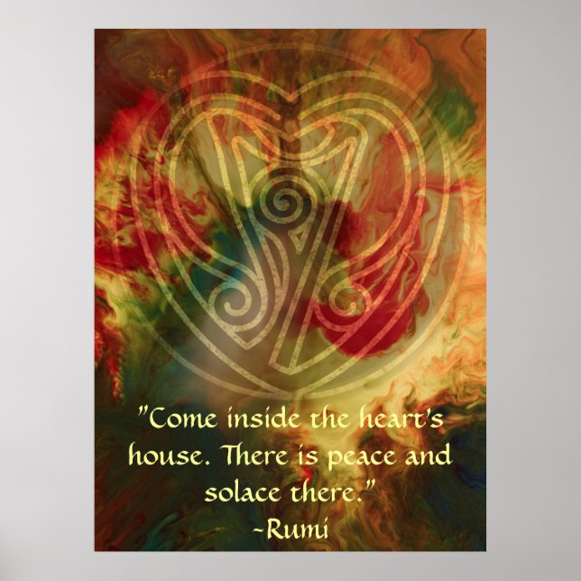 Poster Chanson-Rumi intérieure et art poétique (Devant)