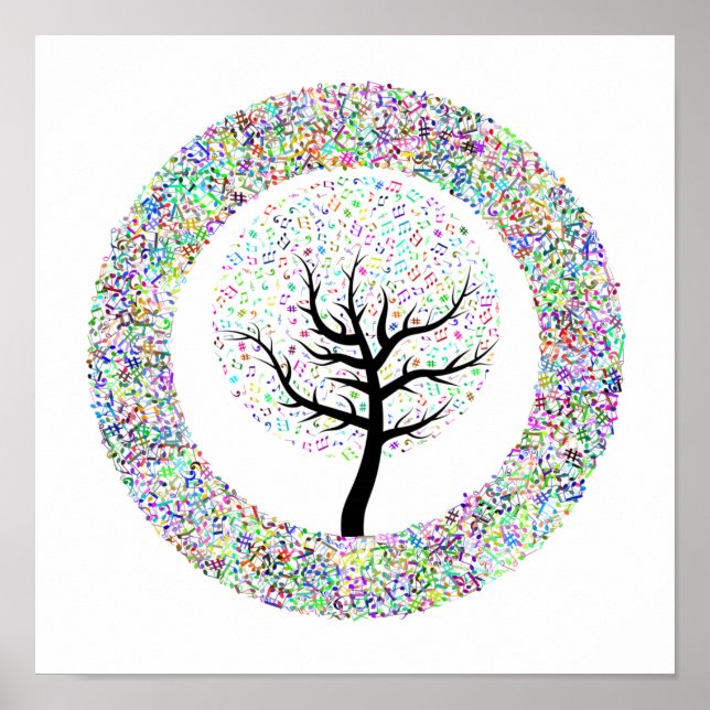 Poster Chansons dans l'arbre de vie (Devant)