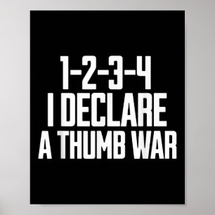 Poster Chant de guerre de pouce, Champion de lutte de pou