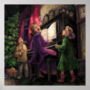 Poster Chant de Noël le long