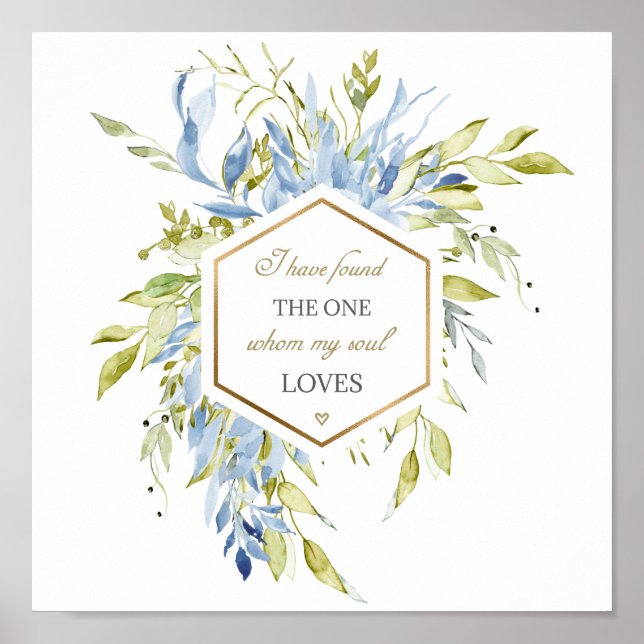 Poster Chant de Salomon 3:4 J'ai trouvé l'un (Devant)