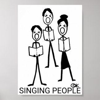 Poster Chanter des gens