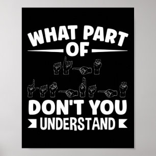 Poster Chanter Langue Asl Enseignant Asl Alphabet Pun