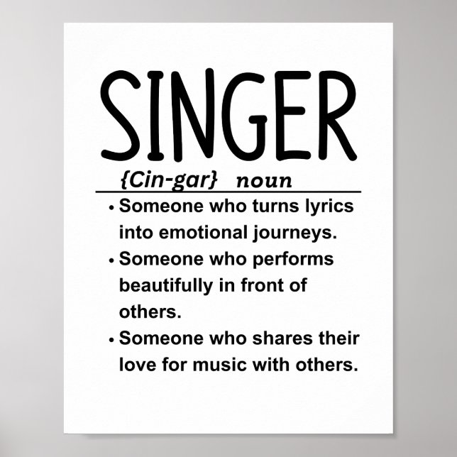 Poster Chanteur (Devant)