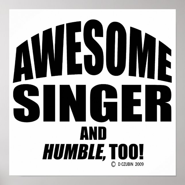 Poster Chanteur génial (Devant)