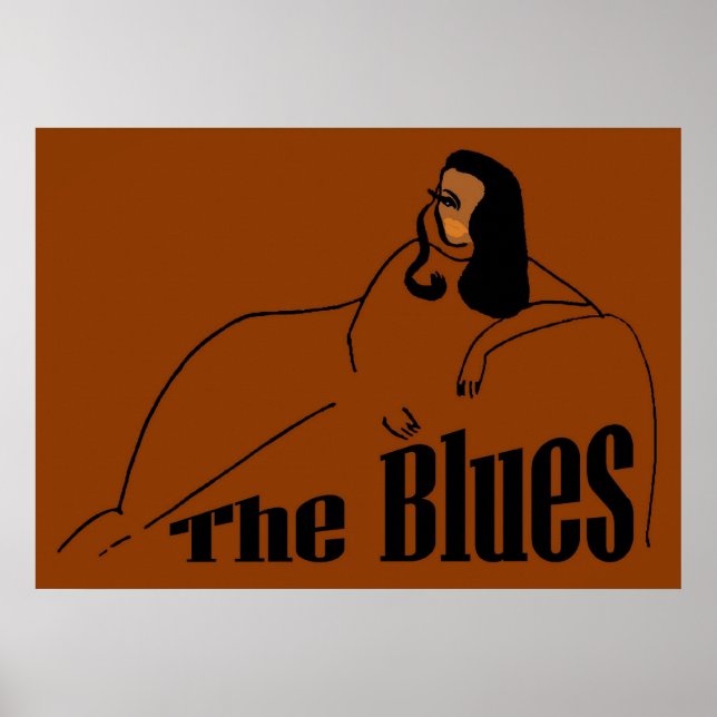 Poster Chanteuse de Blues (Devant)