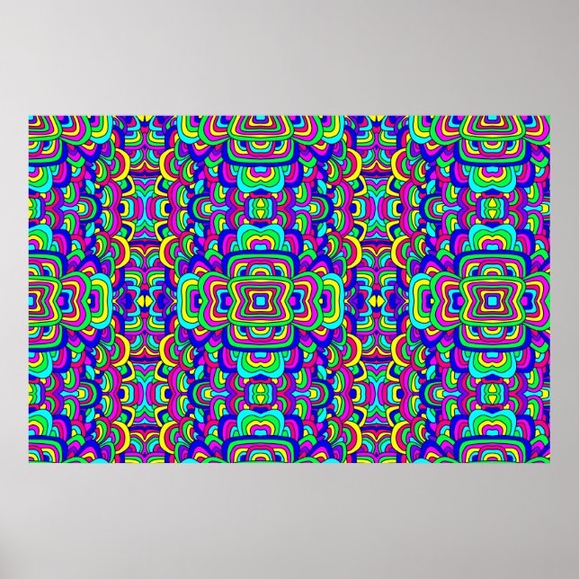 Poster Chaos coloré 5 (Devant)