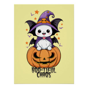 Poster Chaos délirant Chauves-souris, Casquettes et Cit