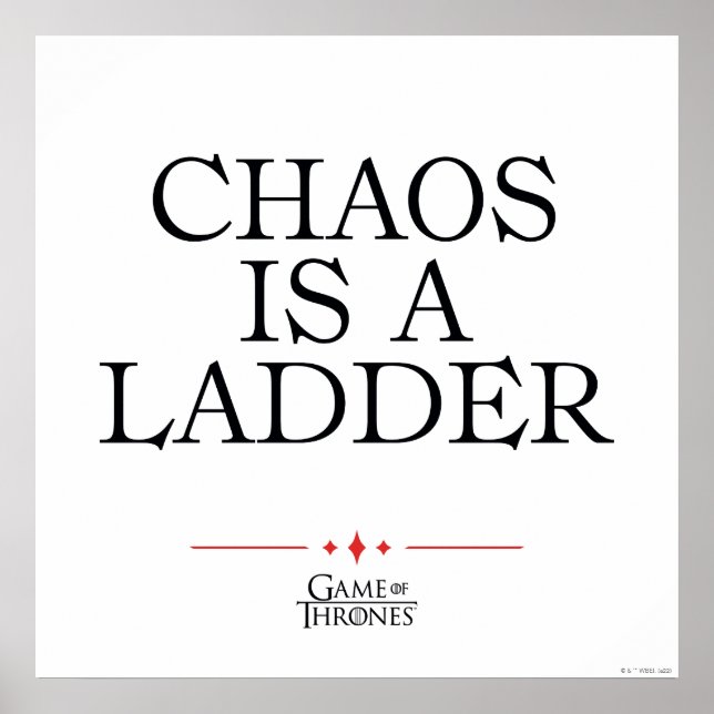 Poster Chaos Is A Ladder (Devant)