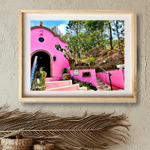 Poster Chapelle mexicaine rose