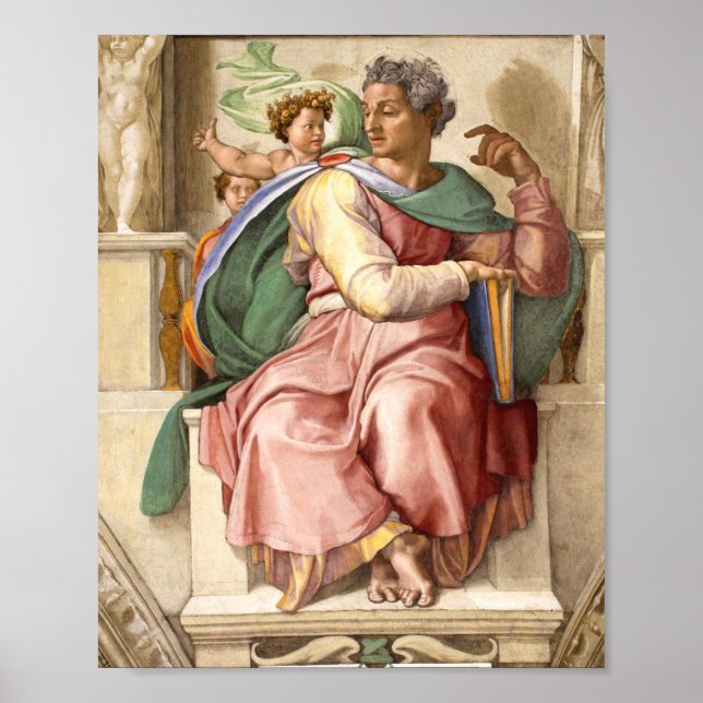Poster Chapelle Sixtine - Le Prophète Isaïe (Devant)