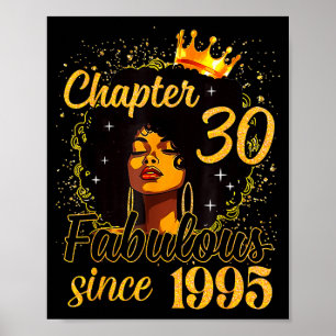 Poster Chapitre 30 Fabuleux depuis 1995 30e anniversaire 