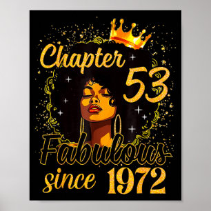 Poster Chapitre 53 Fabuleux depuis 1972 53e anniversaire