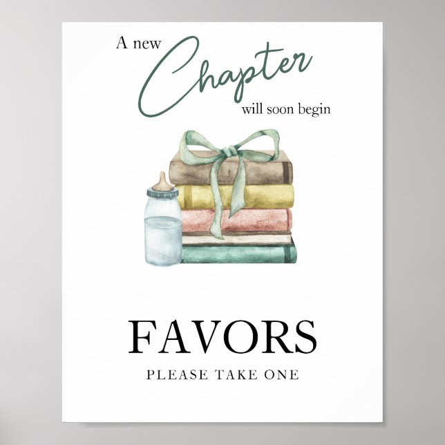 Poster Chapitre baby shower - Faveurs (Devant)