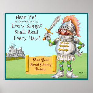 Poster Chaque chevalier lira chaque jour