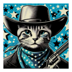 POSTER CHAQUE COWBOY UP-CAT 2