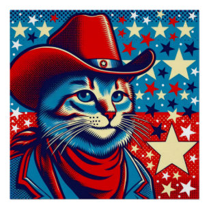 POSTER CHAQUE COWBOY UP-CAT 3