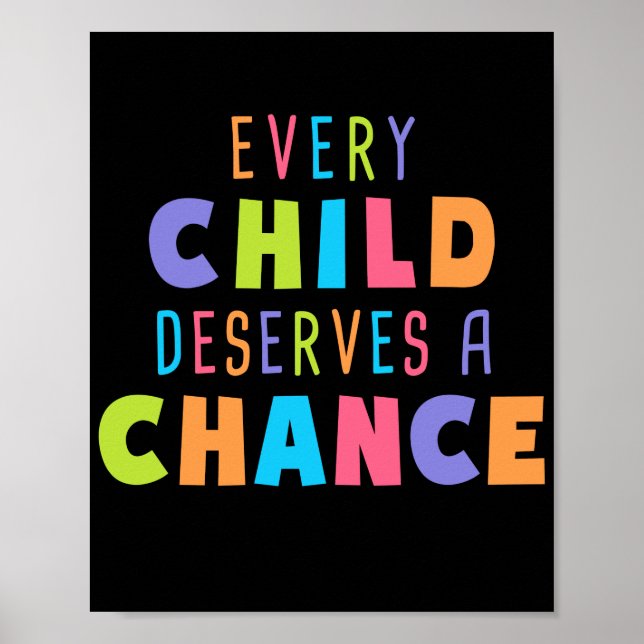 Poster Chaque enfant a droit à une chance d'adoption (Devant)
