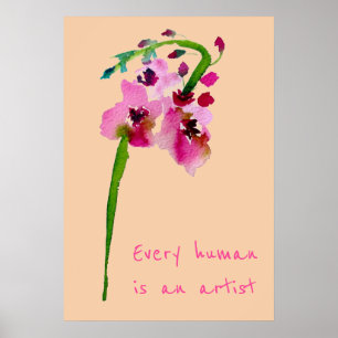 Poster Chaque être humain est une citation inspirante d'a