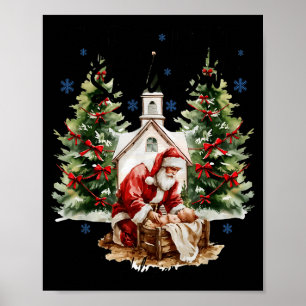 Poster Chaque genou fléchira Santa Chr chrétien religieux