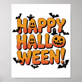 Poster Chaque grand Halloween commence par un sourire et