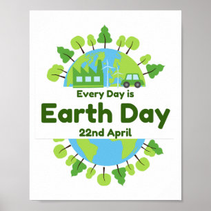 Poster Chaque Jour Est Jour des terres JOUR DES TERRES