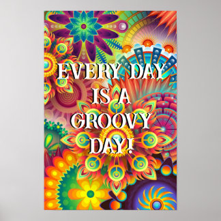 Poster - Chaque jour est Super seventies 1970 Retr