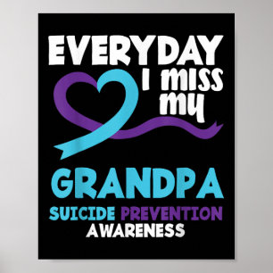 Poster Chaque jour je manque mon grand-père Prévention du