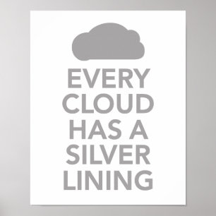 Poster Chaque nuage a un côté positif