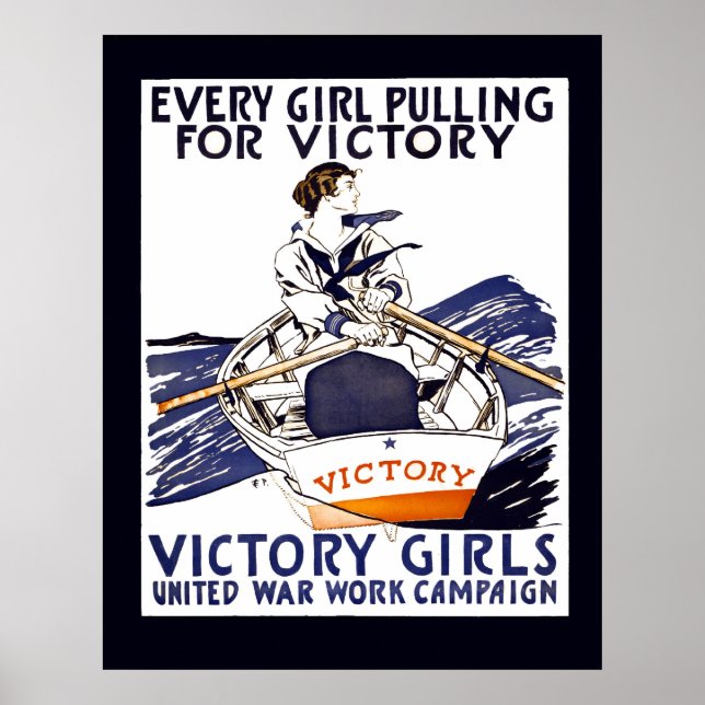 POSTER CHAQUE PETITE FILLE QUI PLAIDE POUR LA VICTOIRE 19 (Devant)