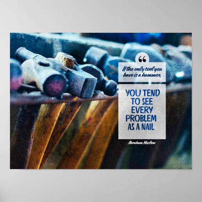 Poster Chaque Problème Comme Un Clou (Devant)