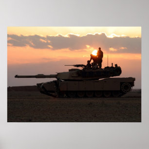 Poster Char de bataille de M1A1 Abrams